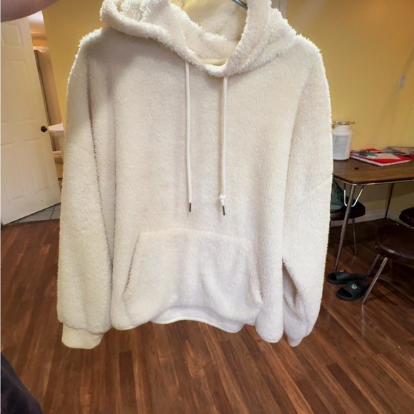 H&M Cream Fleece Hoodie - Picture 7 of 12